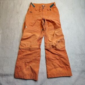 Flylow Ski Snowboarding Pants Women's Small Peach Nylon Hard Shell Waterproof